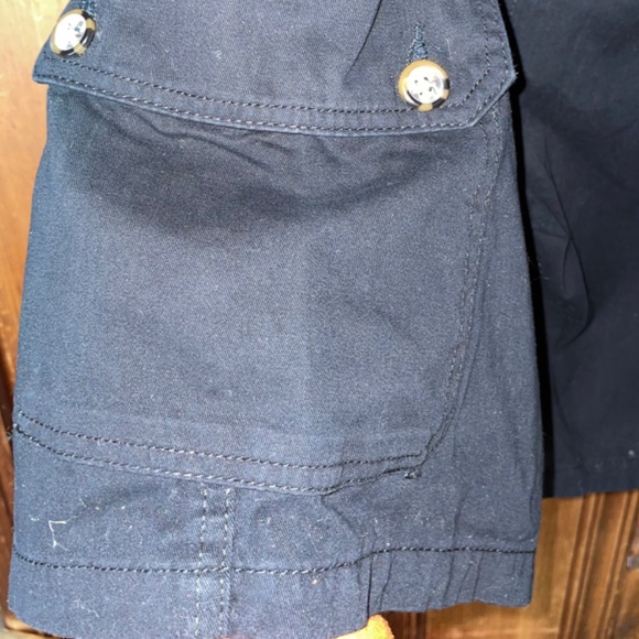 Mens Black Cargo  Button Shorts Size 38 Highland Originals Button - Picture 5 of 6